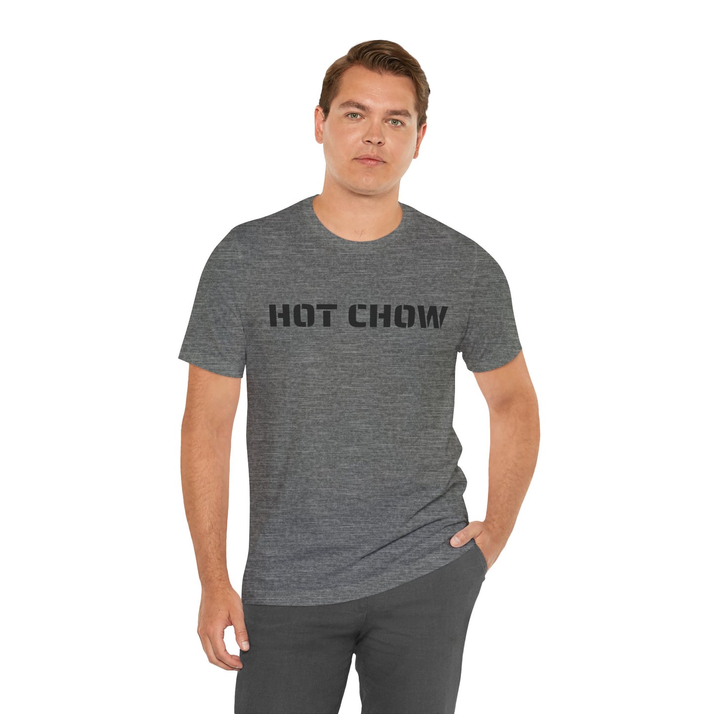 Hot Chow T-Shirt — Military Stencil Graphic Tee