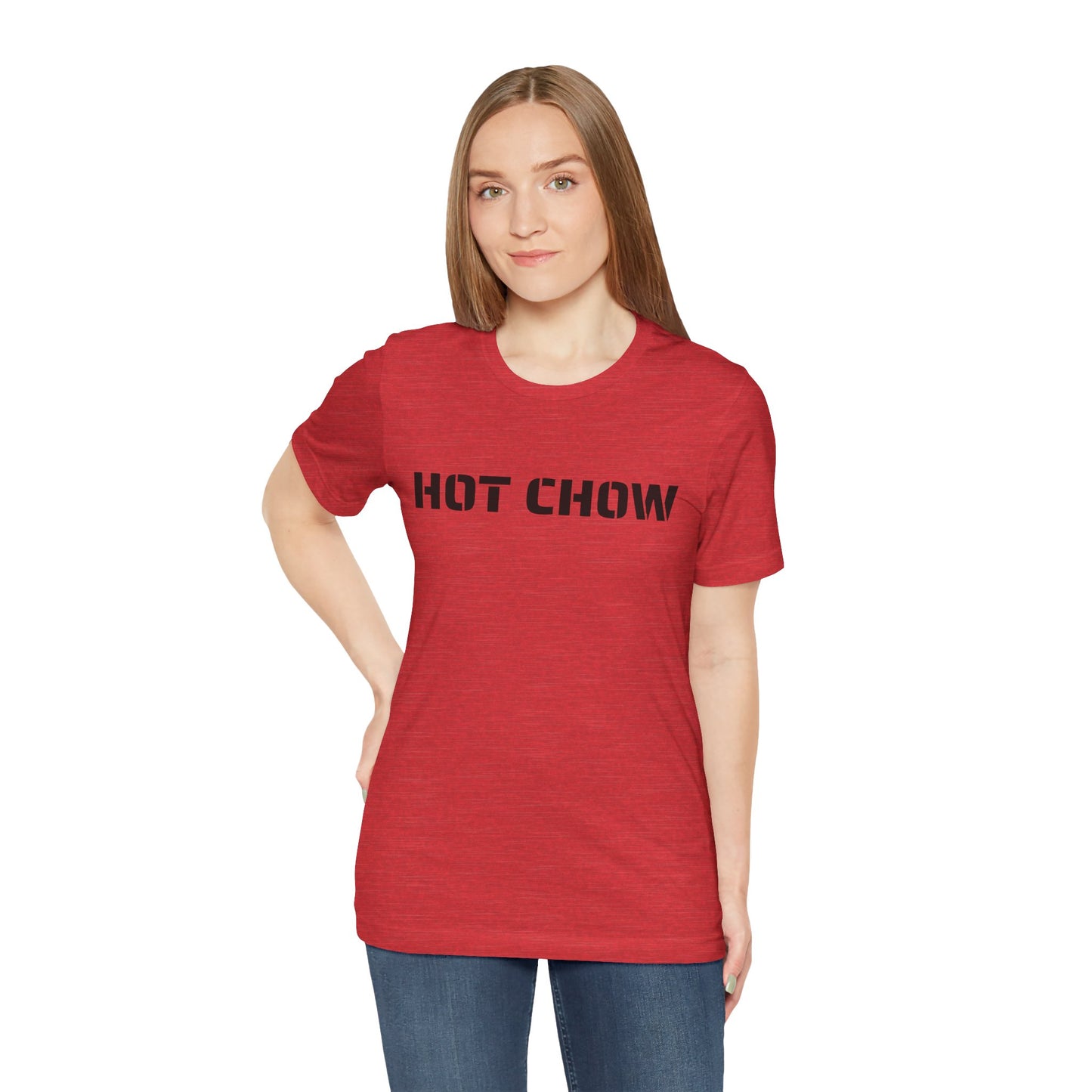 Hot Chow T-Shirt — Military Stencil Graphic Tee