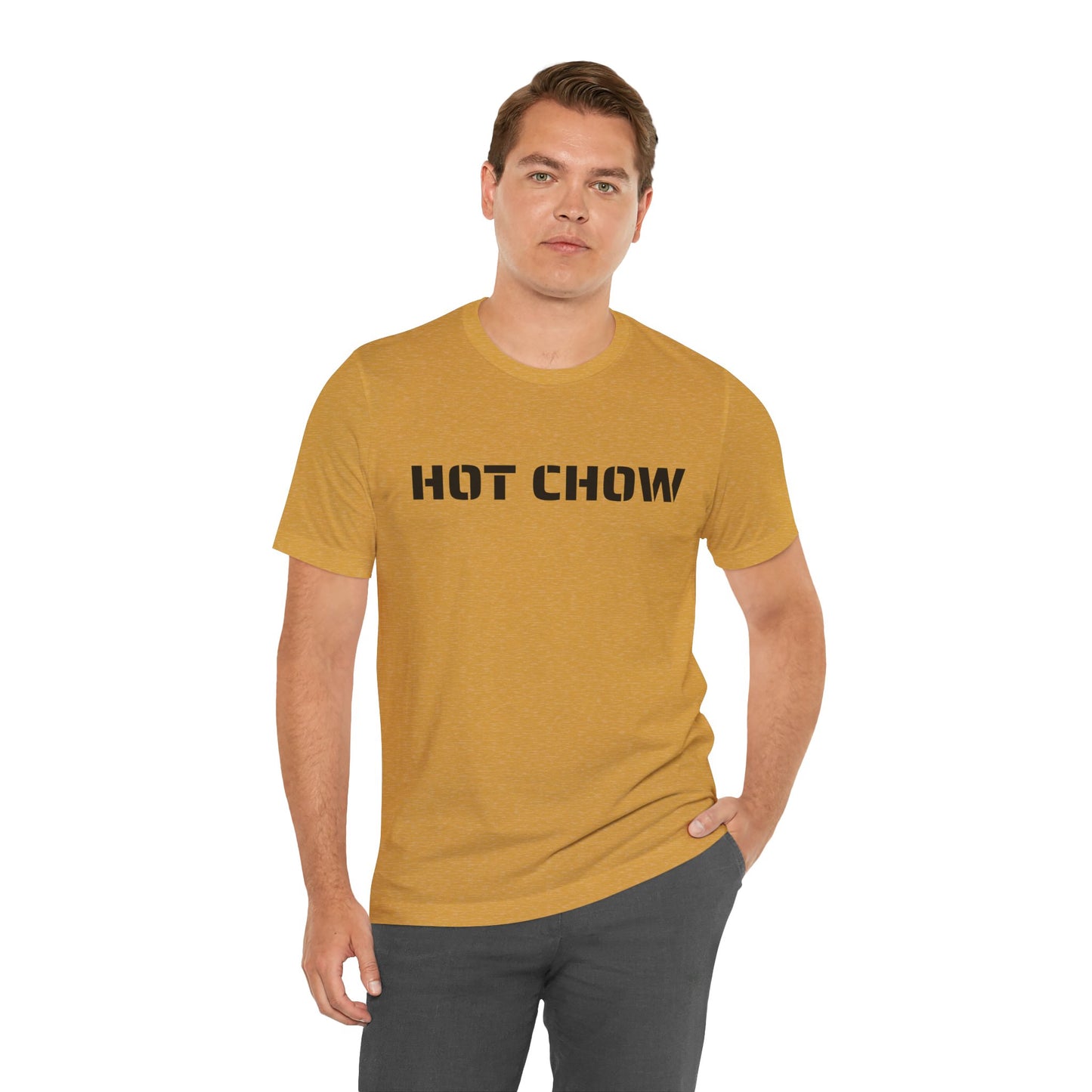 Hot Chow T-Shirt — Military Stencil Graphic Tee
