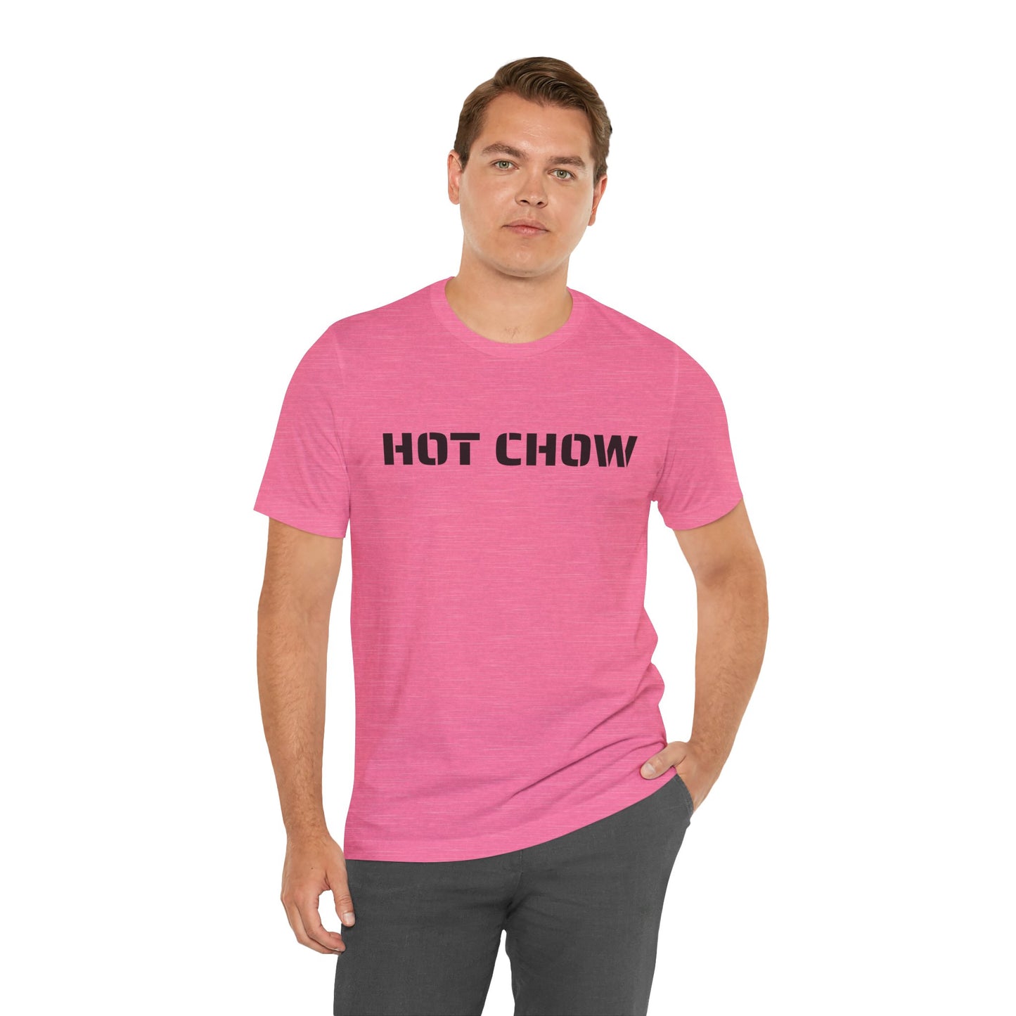 Hot Chow T-Shirt — Military Stencil Graphic Tee