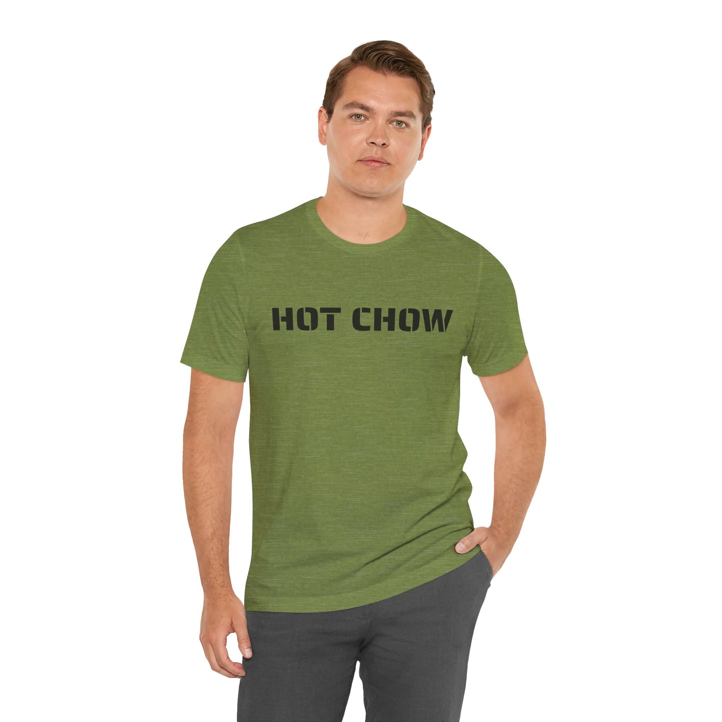 Hot Chow T-Shirt — Military Stencil Graphic Tee