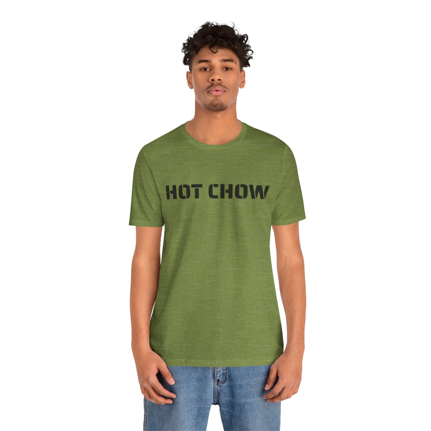 Hot Chow T-Shirt — Military Stencil Graphic Tee