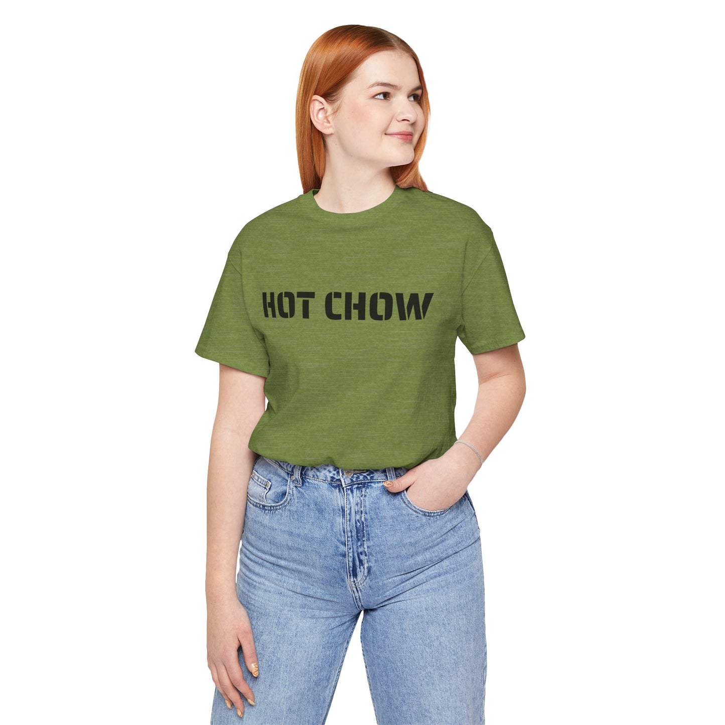 Hot Chow T-Shirt — Military Stencil Graphic Tee