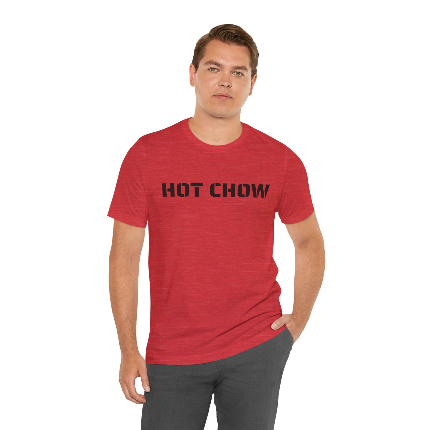 Hot Chow T-Shirt — Military Stencil Graphic Tee