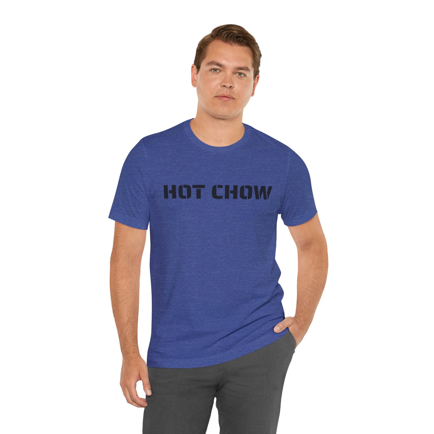 Hot Chow T-Shirt — Military Stencil Graphic Tee